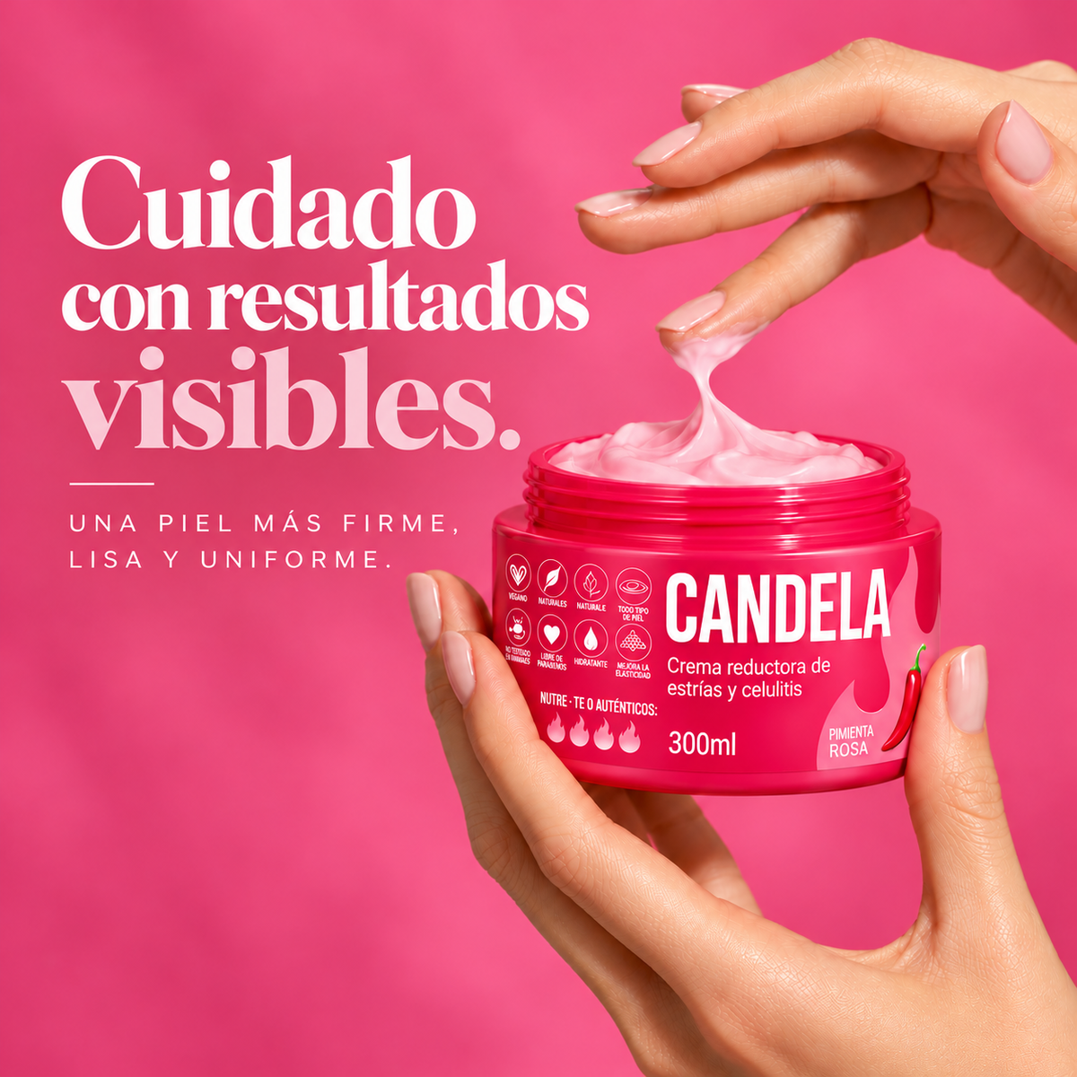 Crema Reductora de Estrías y Celulitis CANDELA